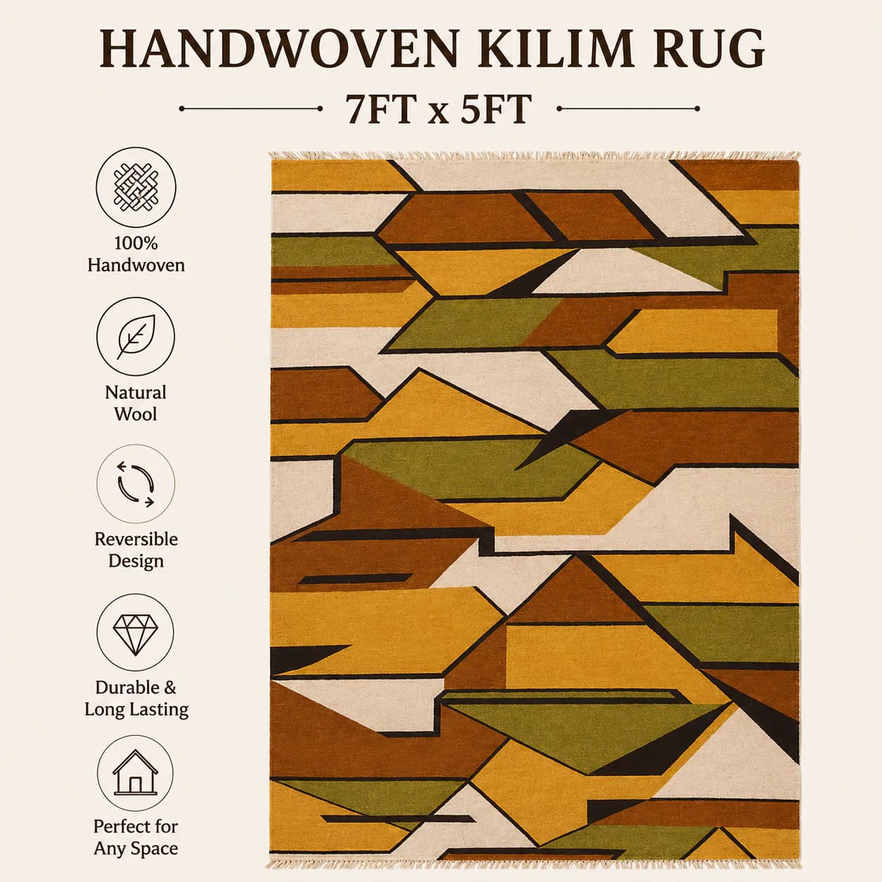 Desert Geomatric Kilim